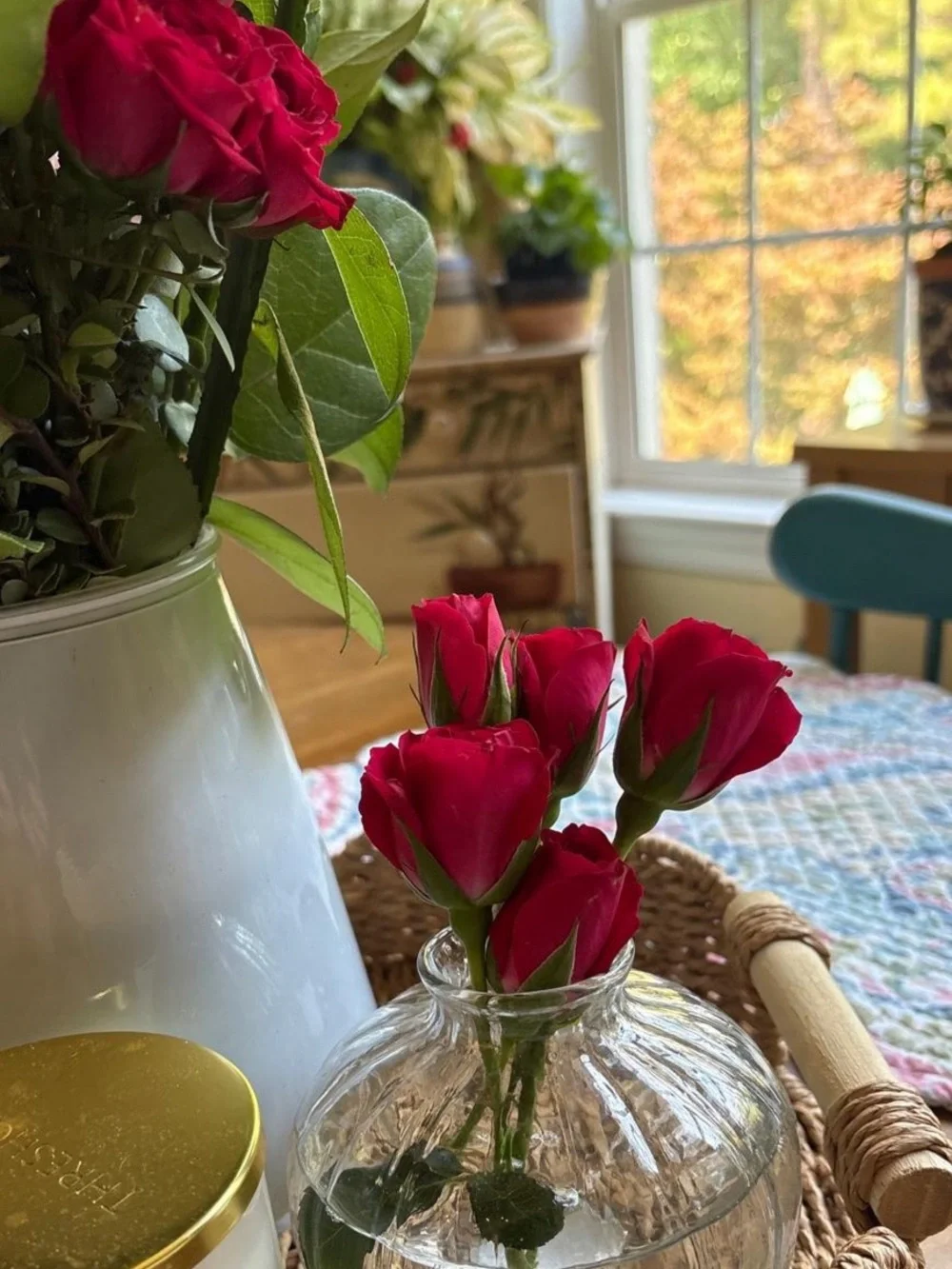 Clear Glass Bud Vase - Hearth & Hand™ with Magnolia